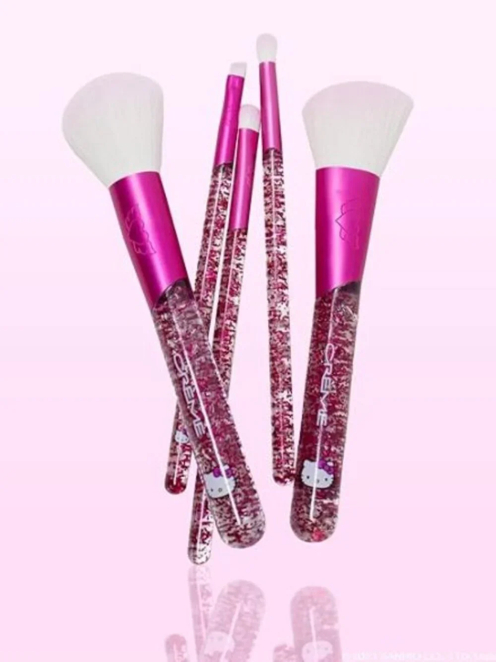 Hello Kitty Luv Wave Brush Set Kawaii Makeup Brushes Cute Sanrio Gift